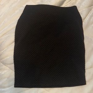 Black pencil skirt